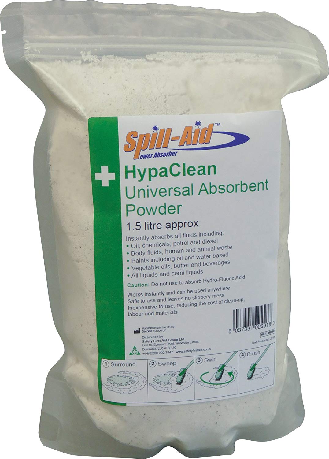 HypaClean Universal Absorbent Powder, 1.5 Litre CL-POW-1500