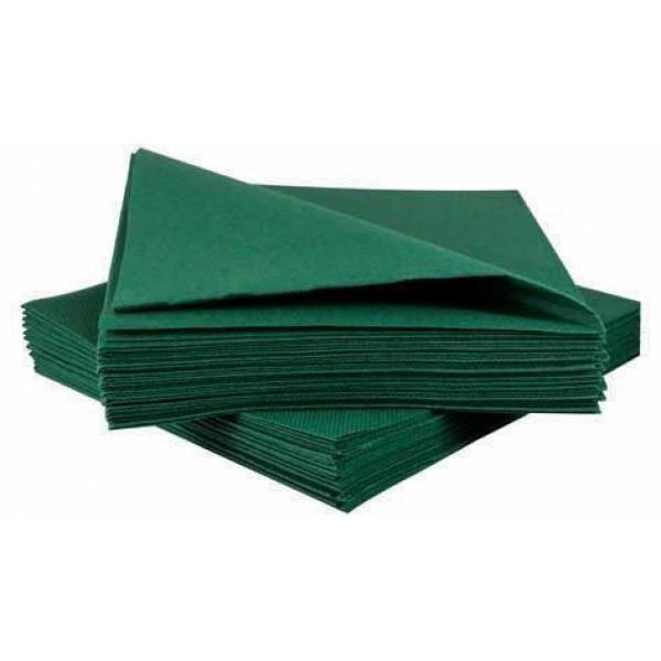 40cm 2ply Forest Green Napkins - DIS-NAP-40/2-FG