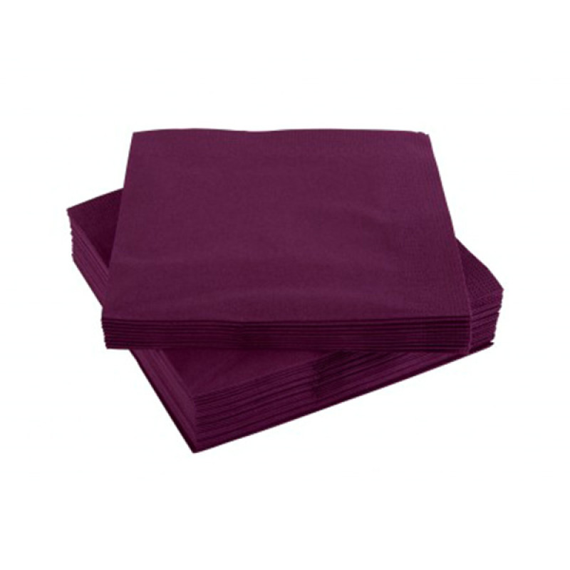 Airlaid Napkins 40cm Plum (500) - DIS-NAP-TAB-PL