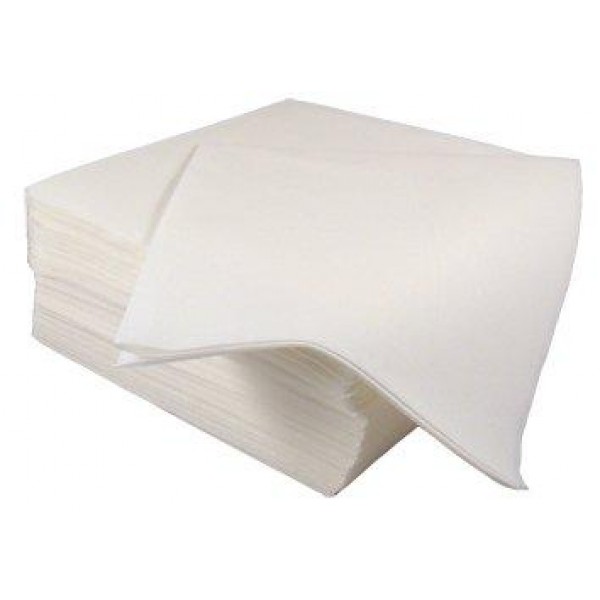 Airlaid napkins 40cm white - DIS-NAP-TAB-W