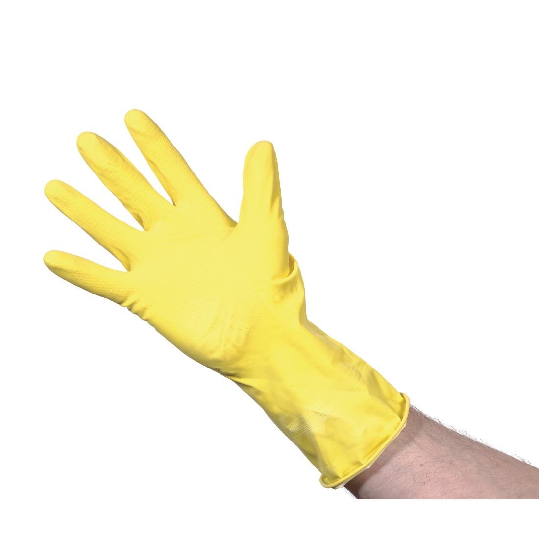 Household rubber gloves Yellow - CL-GLOVES-PK