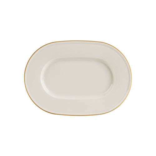 Line Gold Band Oval Plate 25cm - 115825GB (Pack of 6)
