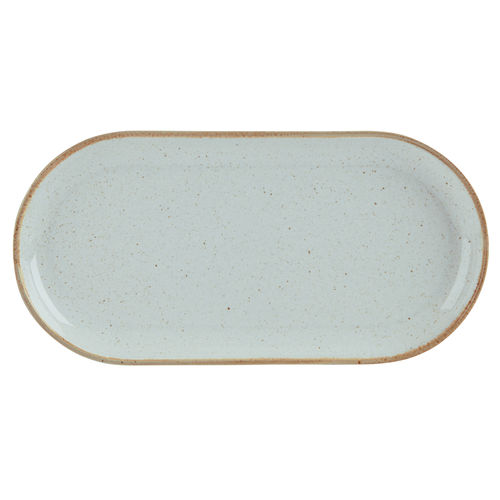 Stone Narrow Oval Plate 32x20cm/12.5x8