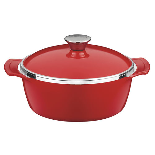 Mini Round Red Cast Aluminium Cocotte 10x5cm - 20940710 (Pack of 1)