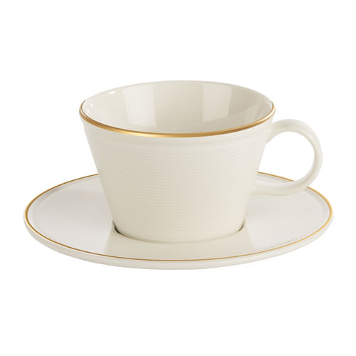 Line Gold Band Cappuccino Cup 25cl - 325825GB (Pack of 6)