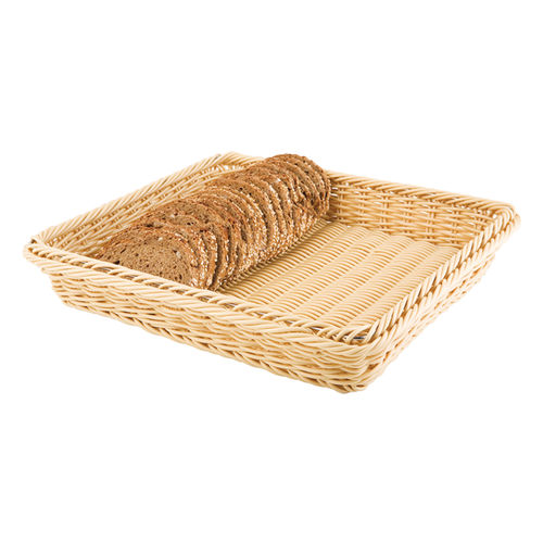 Polpropylene Rattan Basket 32.5x26.5cm (Natural) - 40222 (Pack of 1)