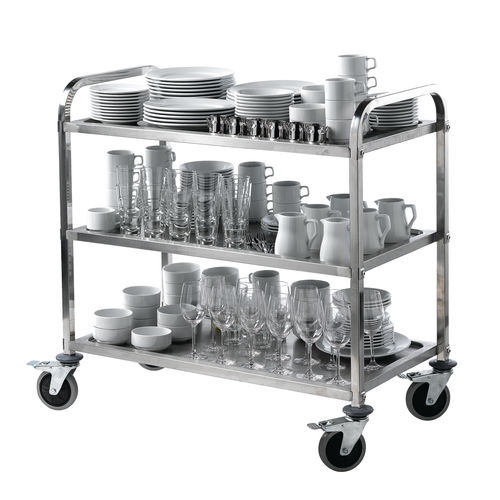 3 Tier S/S Serving Trolley - 71440 (Pack of 1)