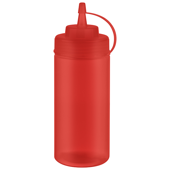 6 Piece Set Squeeze Bottles (Red) - 93255 (Pack of 1)