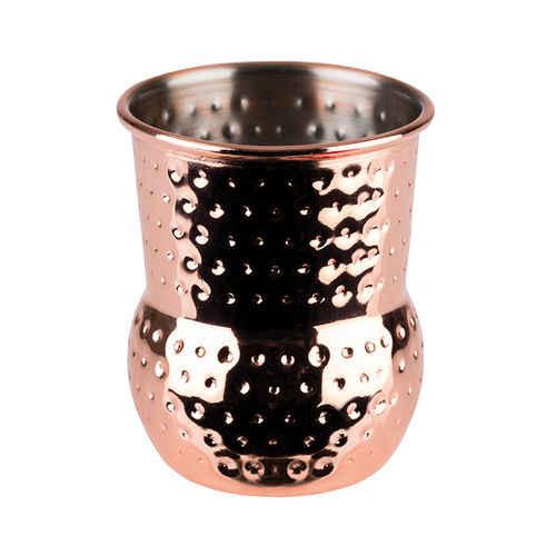Glossy Hammered Copper look Mini Shot Barrel Mugs - 4 piece - 93340 (Pack of 1)
