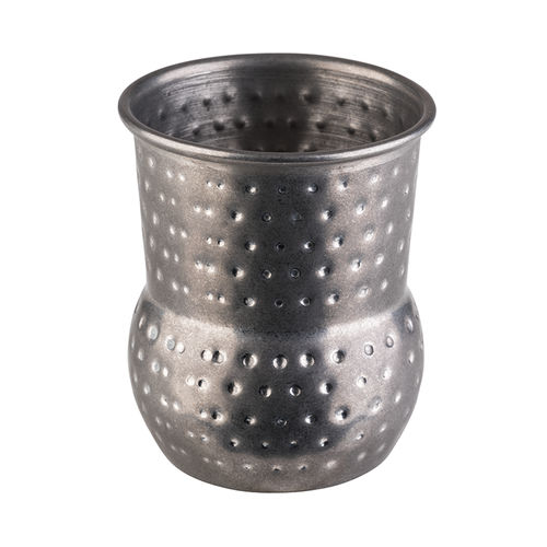 Antique Hammered Stainless look Mini Shot Barrel Mugs - 93341 (Pack of 1)