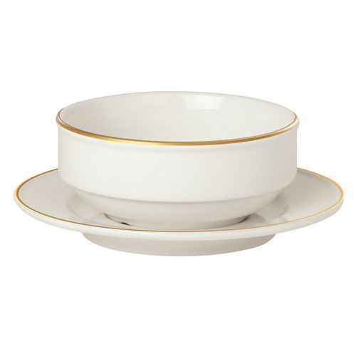 Academy Event Gold Band Saucer 17cm To Fit Stacking Bowl - A143217GB (Pack of 6)