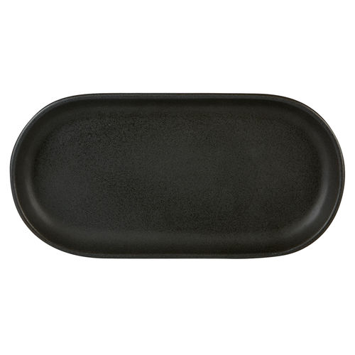Rustico Carbon Oval Tray 30x 15cm - C33206 (Pack of 6)