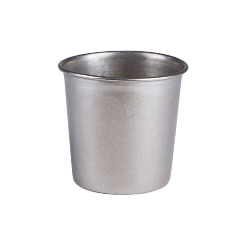 Antique Steel Chip Cup 85mm x 85mm - CB0093 (Pack of 1)
