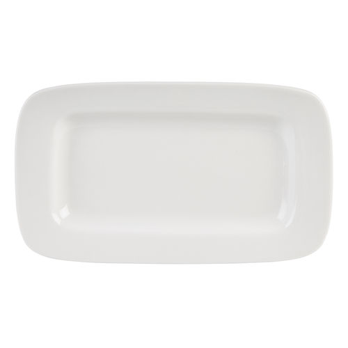 Simply Rimmed Rectangular Platter 26.4 x 15.3cm - EC0056 (Pack of 6)