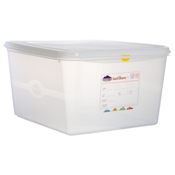 GN Storage Container 2/3 200mm Deep 19L - 12520 (Pack of 6)
