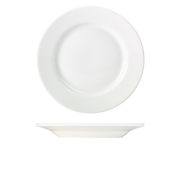 Genware Porcelain Classic Winged Plate 28cm/11