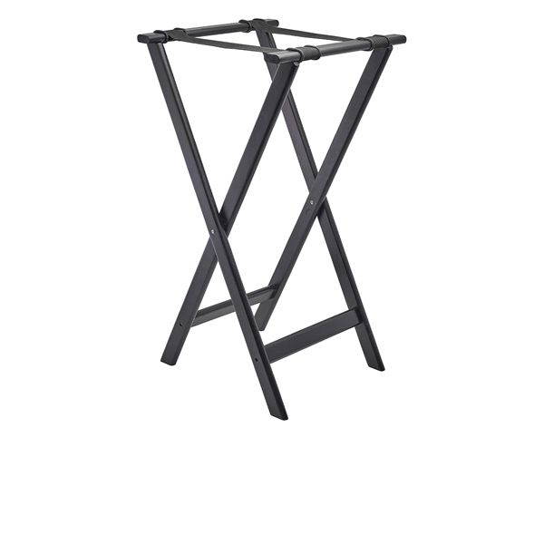 GenWare Black Wooden Tray Stand - 1815WDBK