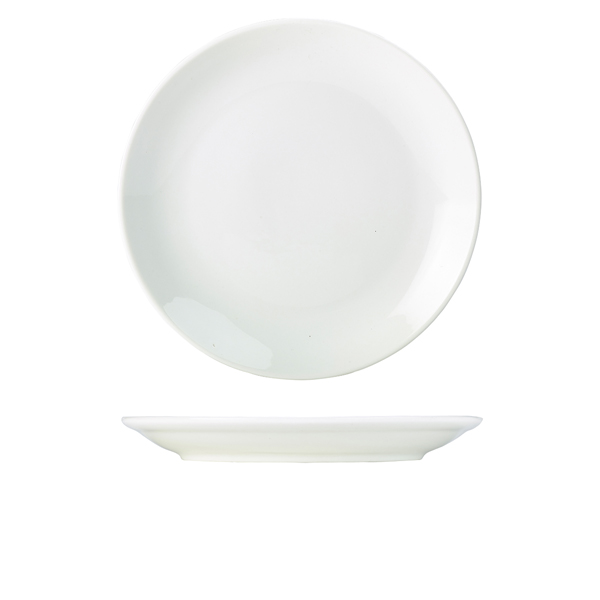 Genware Porcelain Coupe Plate 28cm/11