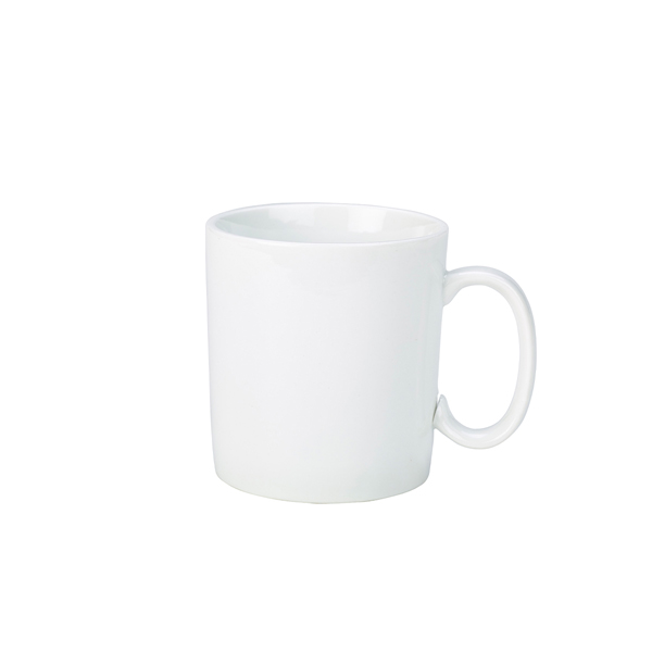 Genware Porcelain Straight Sided Mug 34cl/12oz - 322136 (Pack of 6)