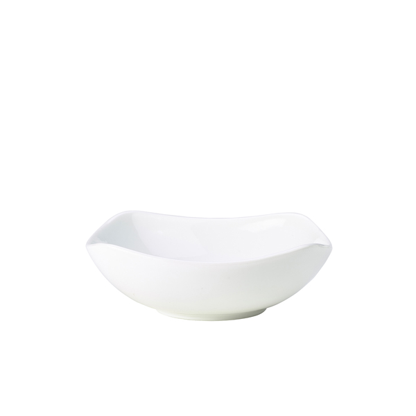 Genware Porcelain Rounded Square Bowl 20cm/7.75