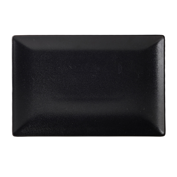 Luna Stoneware Black Rectangular Plate 30 x 20cm/12 x 6