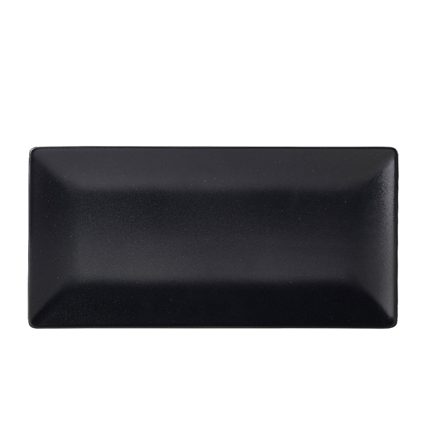 Luna Stoneware Black Rectangular Plate 30 x 15cm/12 x 6