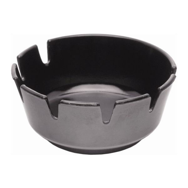 Melamine Deep Ashtray Black 100mm Dia - B322