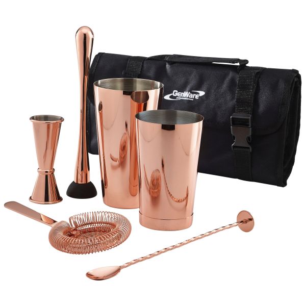 Copper Cocktail Bar Kit 7pcs - CBK3C