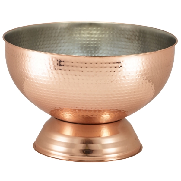Hammered Copper Champagne Bowl 36cm - CHBWL1C