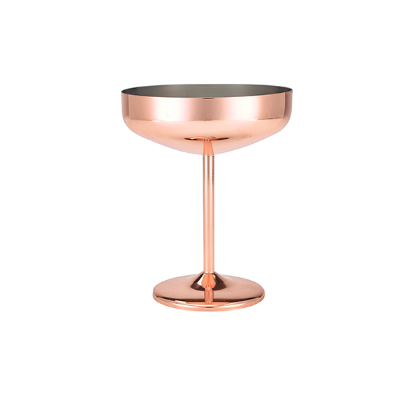 GenWare Copper Plated Cocktail Coupe Glass 30cl/10.5oz - CPC300 (Pack of 1)