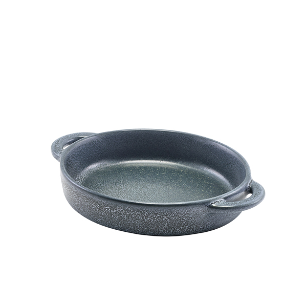Forge Graphite Stoneware Round Dish 14.5 x 13 x 3cm - CT-RD14G (Pack of 6)