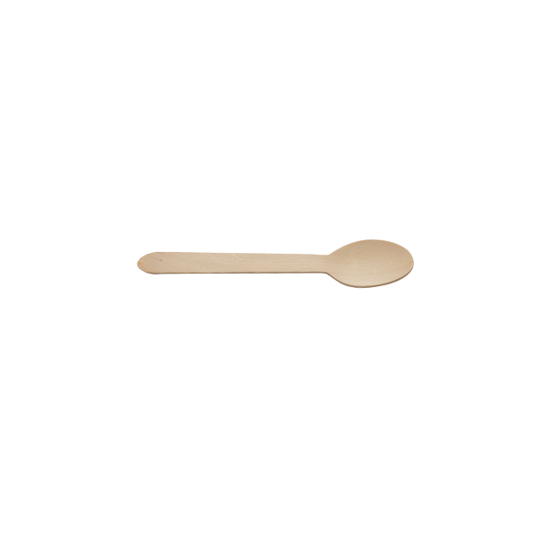 GenWare Birchwood Disposable Dessert Spoons (100pcs) - DWC-DS (Pack of 1)