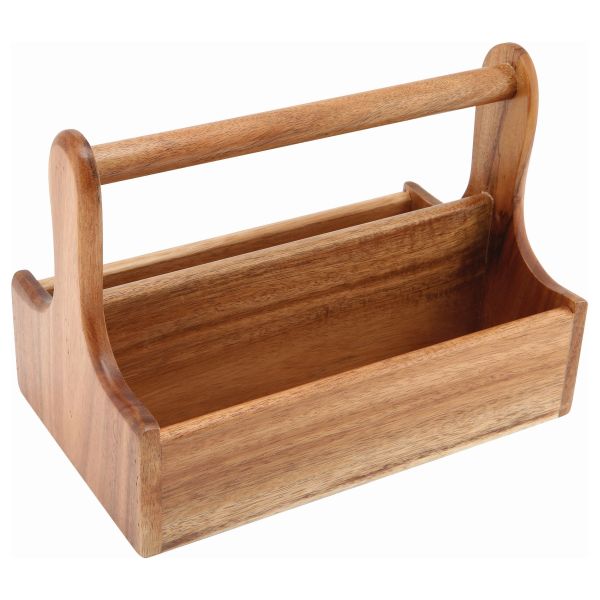 Genware Dark Wood Table Caddy - DWTC