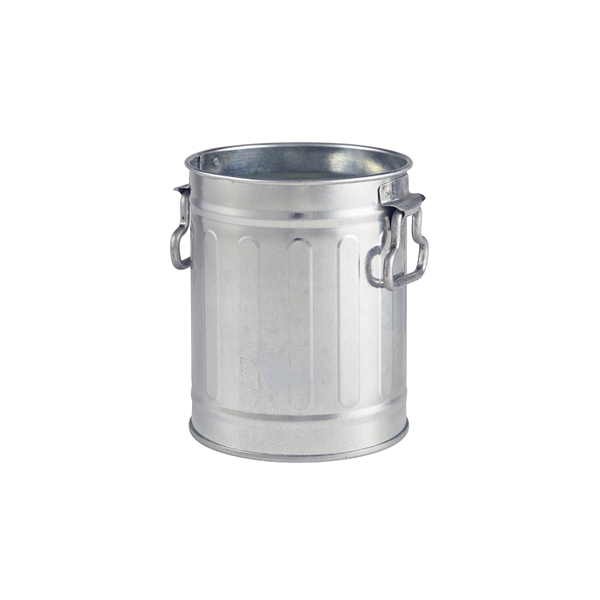 Miniature Galvanised Bin 8.5x11.2cm - GBIN9 (Pack of 12)