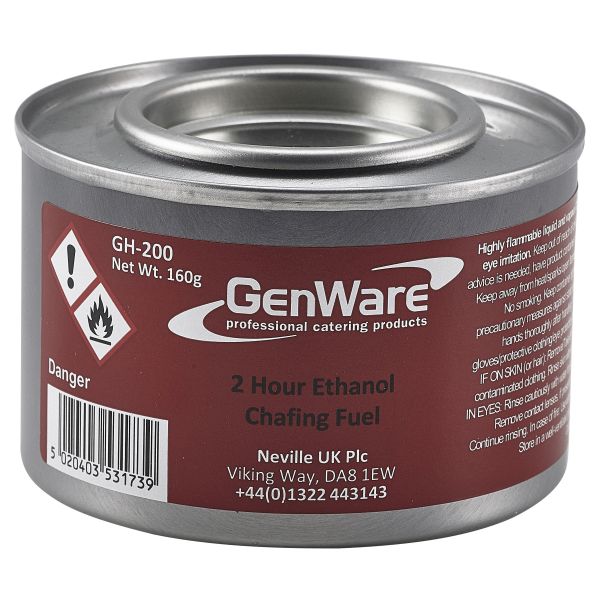Gen-Heat Ethanol Chafing Fuel 2 Hour - GH-200 (Pack of 36)
