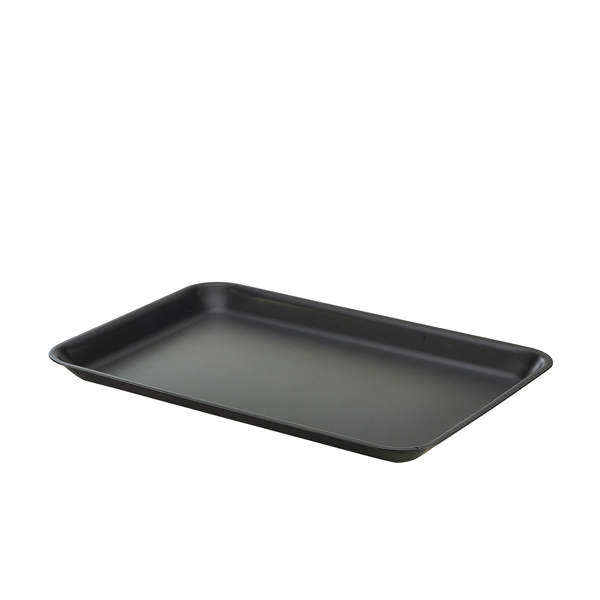 Galvanised Steel Tray 31.5x21.5x2cm Matt Black - GST3121BK