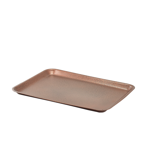 Galvanised Steel Tray 31.5x21.5x2cm Hammered Copper - GST3121C