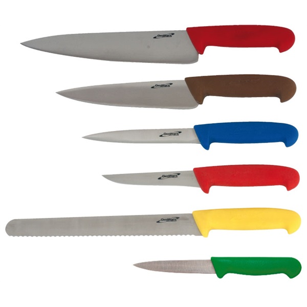 6 Piece Colour Coded Knife Set + Knife Wallet - KWLTCOLOUR6