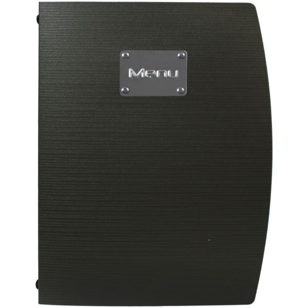 Rio A4 Menu Holder Black 4 Pages - MC-RCA4-BL