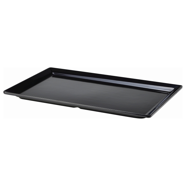 Black Melamine Platter GN 1/1 Size 53 X 32cm - MEL11-BK