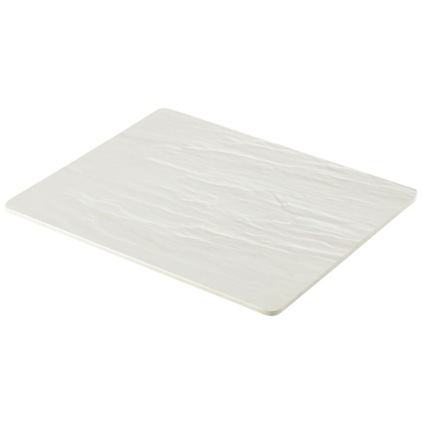 White Slate Melamine Platter GN 1/2 32.5x26.5cm - MEL12-SLW