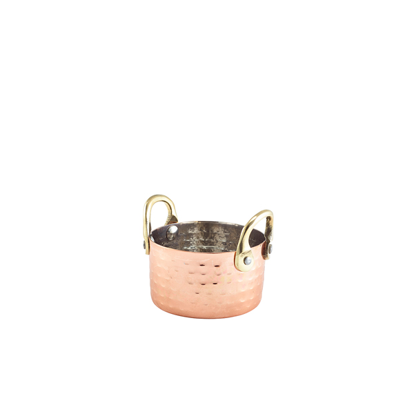 Mini Hammered Copper Casserole Dish 8.2 x 5cm - MHCD8C (Pack of 12)