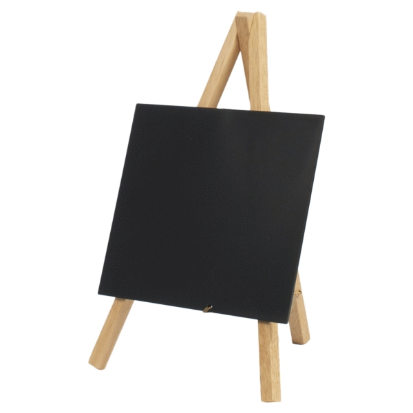 Mini Chalkboard Easel 24 X 11.5cm Wood Pk3 - MNI-B-KR