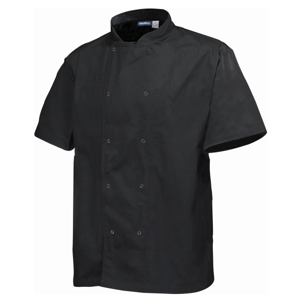 Basic Stud Jacket (Short Sleeve) Black S Size - NJ20-S