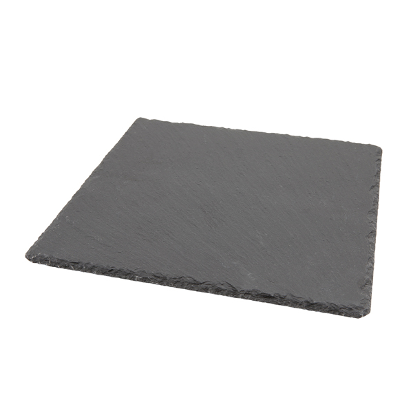 Genware Natural Edge Slate Platter 28 X 28cm - SLTN-2828 (Pack of 6)