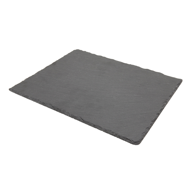 Genware Natural Slate Platter 32 X 26cm 1/2 G - SLTN-3226 (Pack of 6)