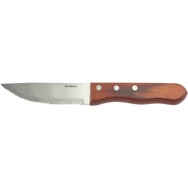 Jumbo Red Pakka Wood Steak Knife (Dozen) - STK-PWR