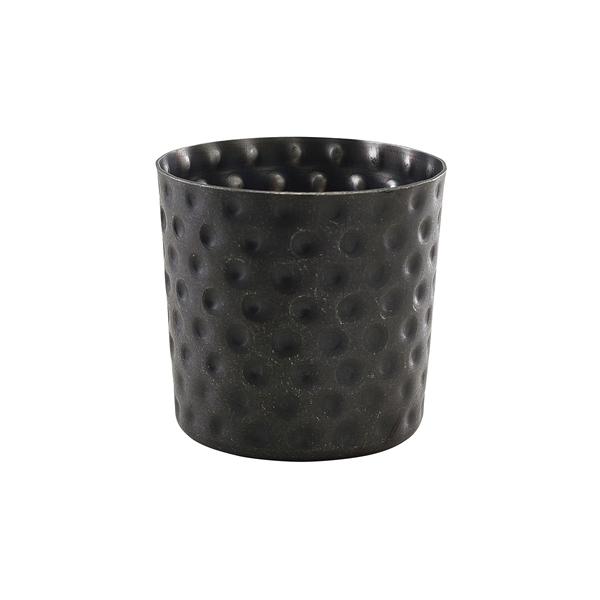 GenWare Black Vintage Steel Hammered Serving Cup  8.5 x 8.5cm - SVH8BKV (Pack of 12)