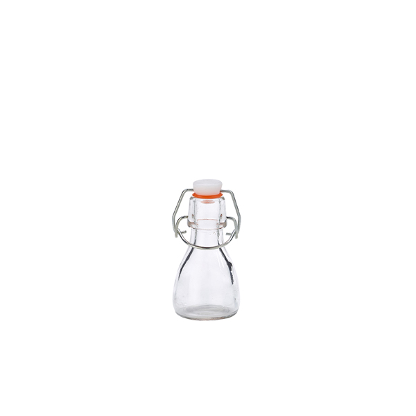 Genware Glass Swing Bottle 7.5cl / 2.6oz - SWB050 (Pack of 24)