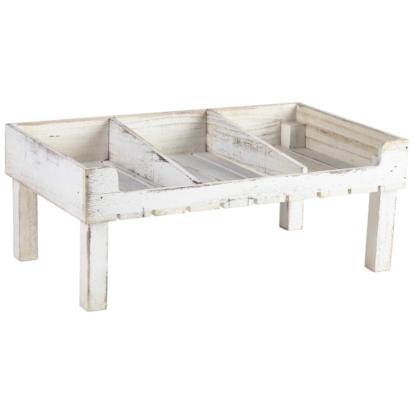 White Wash Wooden Display Crate Stand - TR5321W